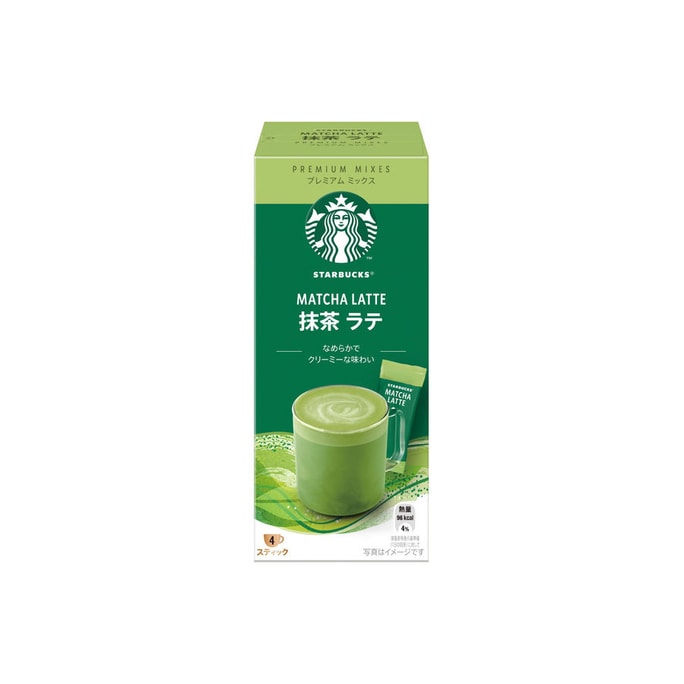 日本 日本STARBUCKS星巴克 抹茶拿铁速溶咖啡粉 4袋入 96g