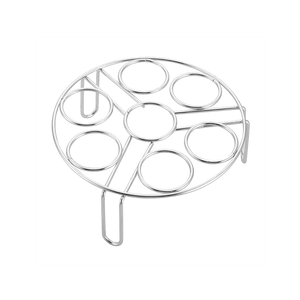 炊大皇 不锈钢高脚蒸架 家用厨房隔热支架蒸蛋架 蒸笼蒸盘蒸屉篦子17.5*5.5CM KA81445