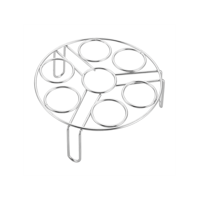 炊大皇 不锈钢高脚蒸架 家用厨房隔热支架蒸蛋架 蒸笼蒸盘蒸屉篦子17.5*5.5CM KA81445