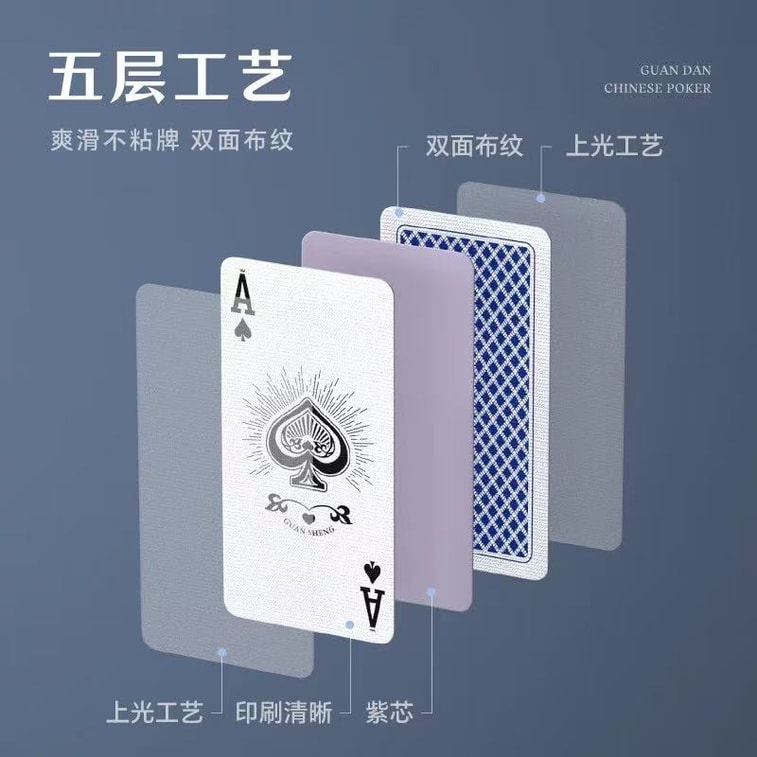 Lejia プレミアムトランプ 2デッキ エクストラロング&スリム PVC 防水 高級ナローカード 50×100mm [パーティーゲームやボードゲームに必須] 4