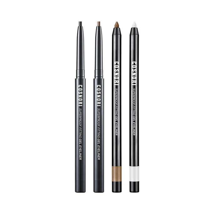 Superproof Fitting Gel Eyeliner Pencil (11 Colors) 01 Vivid Black