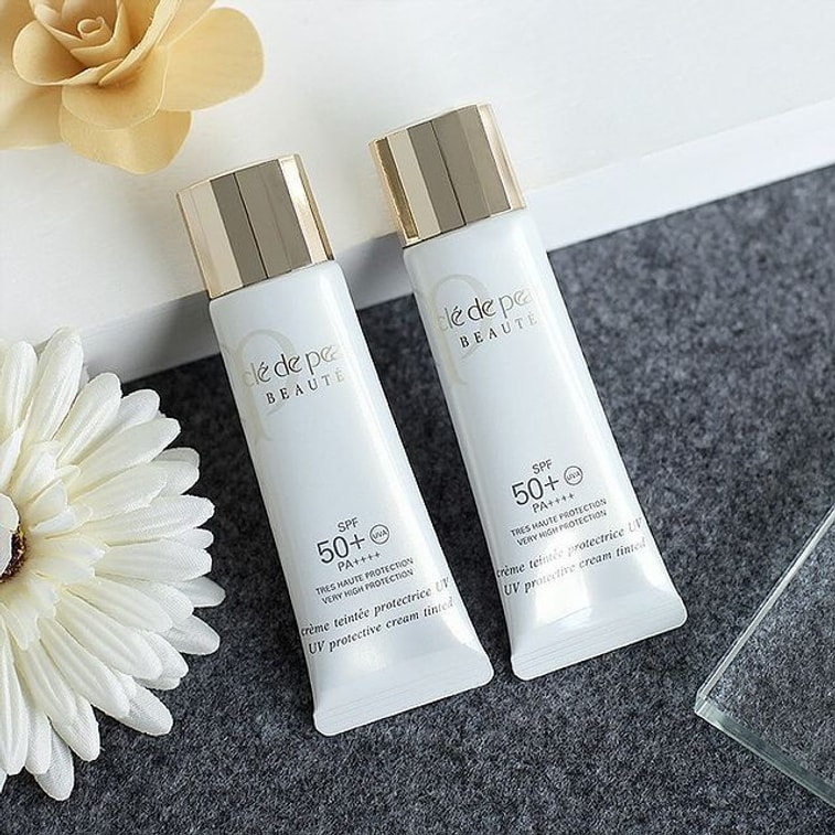 CLE DE PEAU BEAUTE UV PROTECTIVE CREAM TINTED pink SPF50+・PA++++ 30mL 3