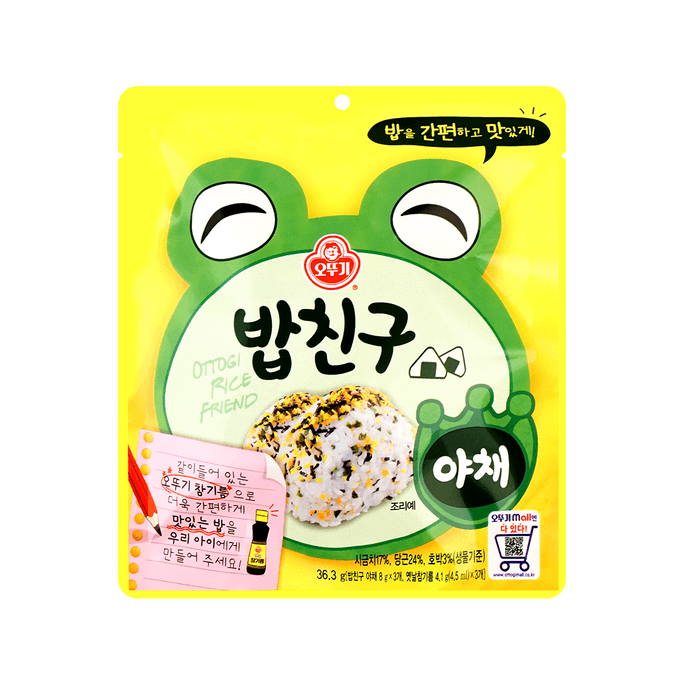 韓國OTTOGI / OTOKI不倒翁 飯友拌飯料 米飯香松 蔬菜味 36.3g