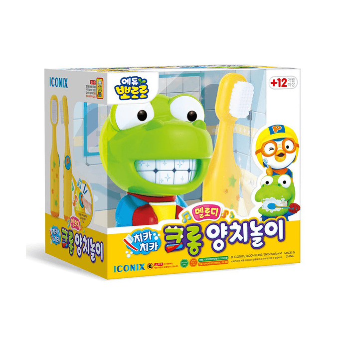 韓国ポロロ チカチカ クロン ブラッシングメロディーおもちゃセット