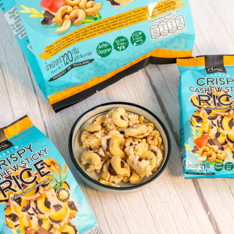 Crispy Cashew Sticky Rice Snacks 4.23 oz 3