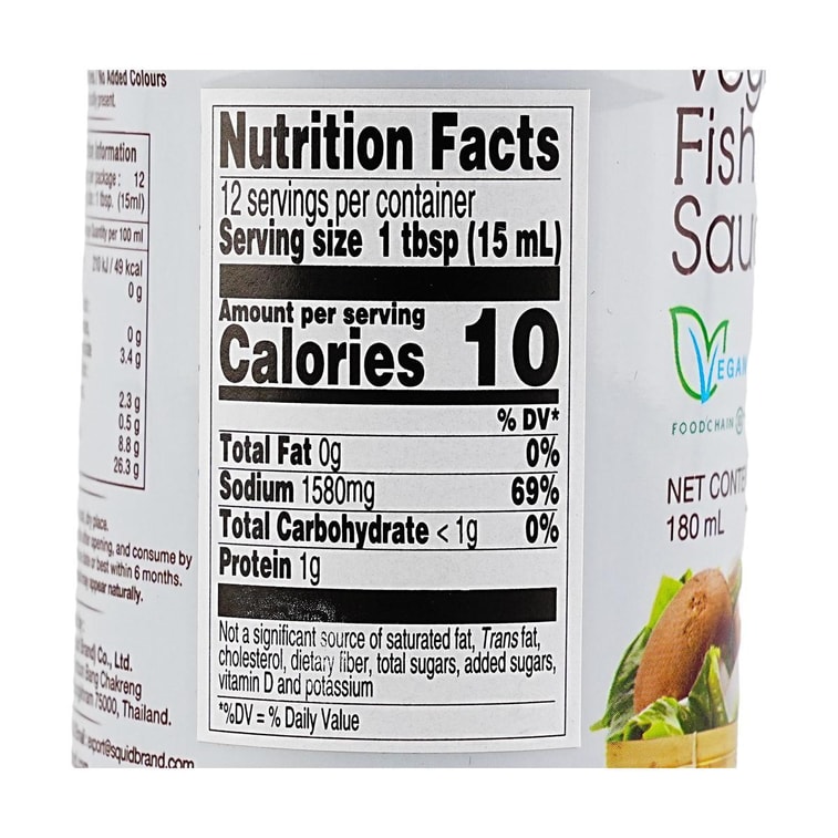 비건 피시 소스, 170ml (6.08 fl oz) 【비건 볶음 요리, 카레, 수프, 디핑 소스에 사용 가능】【100% 천연】【글루텐 프리】 4