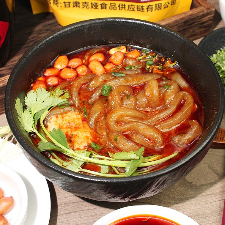 Tianshui- Style Hand-Pulled Potato Noodles, 12.28 oz 【Gansu Specialty, Halal Certified】 4