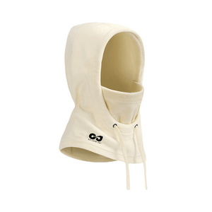 GoloveJoy 秋冬季滑雪头套防风防寒户外骑行加绒保暖面罩帽子 米色