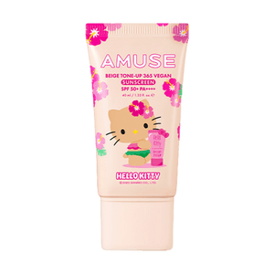 Beige Tone-up 365 Vegan Sunscreen, SPF 50+ / PA++++, 1.35 fl.oz.【Tanned Hello Kitty Collaboration Limited Edition】