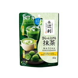 【日本直郵】片岡物產 辻利 京都宇治抹茶粉 即溶沖飲純綠茶粉 40g