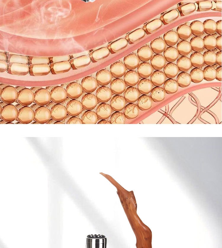 【中國直郵】 晶雅家 經絡舒養 3 合 1 電動拔罐器 砭石艾灸 + 刮痧 贈 4 罐 + 30 粒艾柱 白色套裝