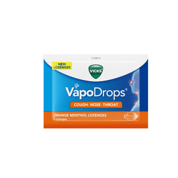【マレーシアダイレクトメール】日本ヴィックス ベイポドロップス オレンジ風味のど飴 6個入り