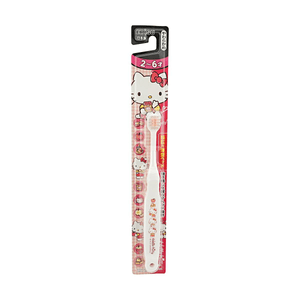 EBISU Brosse à dents pour enfants Hello Kitty 3-6 ans Poils souples