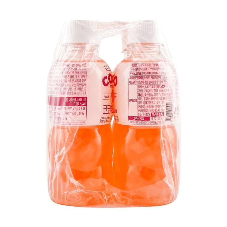 COCO PPUYO ピーチジュース 9.47液量オンス*6 3