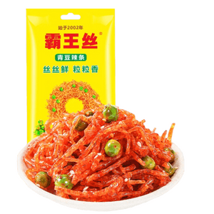 玉峰 直邮    青豆 霸王丝辣条网红香辣丝湖南儿时怀旧麻辣变态辣解馋零食小辣丝  20g*1包