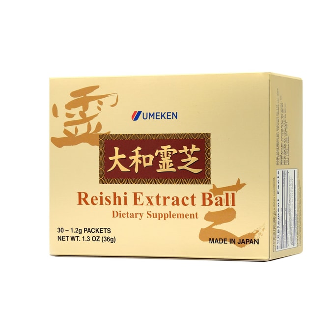 【Made in 】 Reishi Extract Ball 30 packets / Immune Support/ Energy Boost/ Overall Wellness/ Beta Glucan