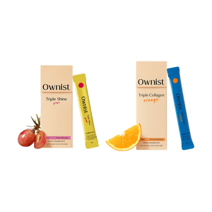 Triple Collagen Orange Flavor 2-Weeks Routine + Triple Shine Grape Flavor 2-Weeks Routine【2 Packs】