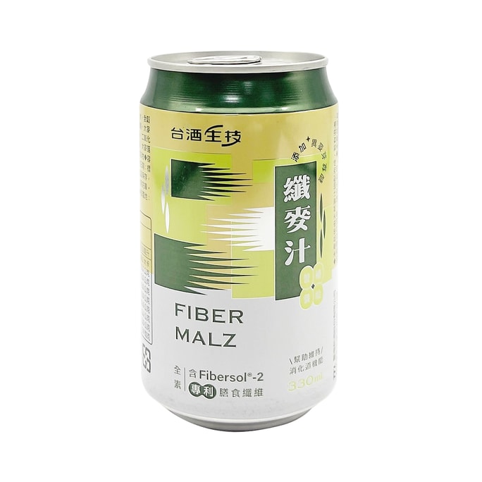 【台湾直邮】台酒 TTL 纤麦汁(三星认证无添加验证标章) 330ml(限购3罐)
