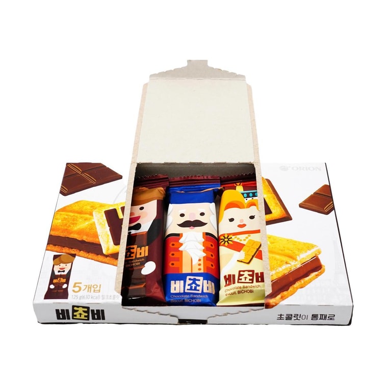 韩国ORION好丽友 三明治夹心饼干 榛子巧克力味 125g【可爱胡桃夹子独立包装】【BTS郑号锡同款】 6