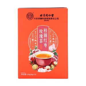 Longan Red Date Rose Tea 15pcs