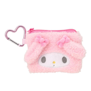 Sanrio Heart Buckle Series Plush Wallet Storage Bag [My Melody]