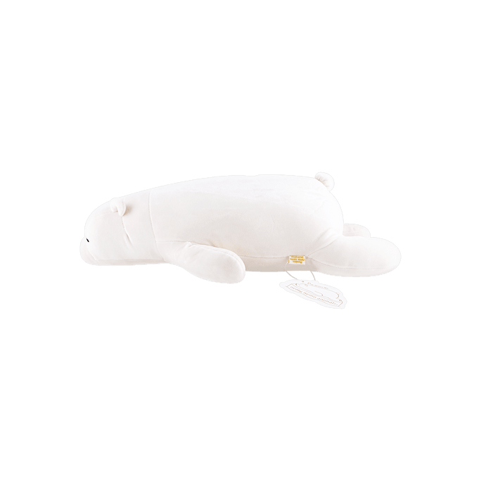 Nemu Nemu White Polar Bear Hugging Pillow Medium
