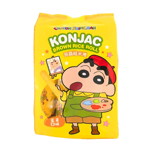 台湾北田x蜡笔小新 蒟蒻糙米卷 蛋黄口味 130g【动漫好物】