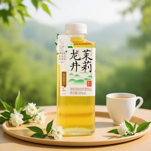 Longjing Jasmine Tea Zero Sugar Zero Fat Zero Calories Sugar-Free Beverage,16.9 fl oz