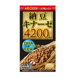 日本Maruman丸万纳豆激酶精4200FU胶囊DHA+EPA 120粒