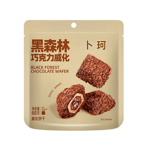 Buke Black Forest Chocolate Wafer Biscuits, 88g×2 Bags