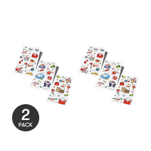 Unique Design Waterproof Tech and Drinkware Stickers 2pcs