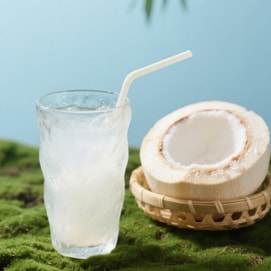 Coconut Juice, 14 fl oz【80% Concentration】【For DIY Coffee DrinksThai Cooking/Sago Dessert】
