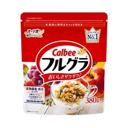 [일본 직배송] CALBEE 즉석 영양 시리얼 아침식사 오리지널 과일 오트밀 380g