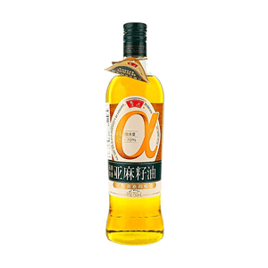 Flaxseed Oil 25.36 fl oz【Pressed Extra Fragrant】【Rich in Alpha-Linolenic Acid】