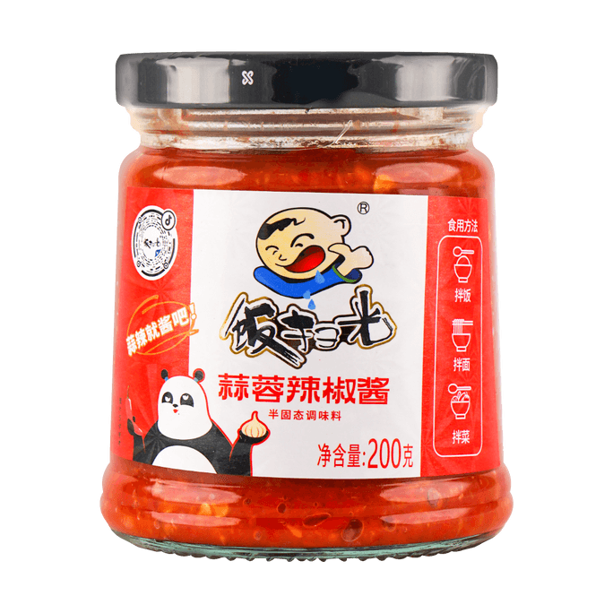 四川高福记 饭扫光 蒜蓉辣椒酱 肠粉拌面火锅蘸料 200g【巨巨巨下饭】
