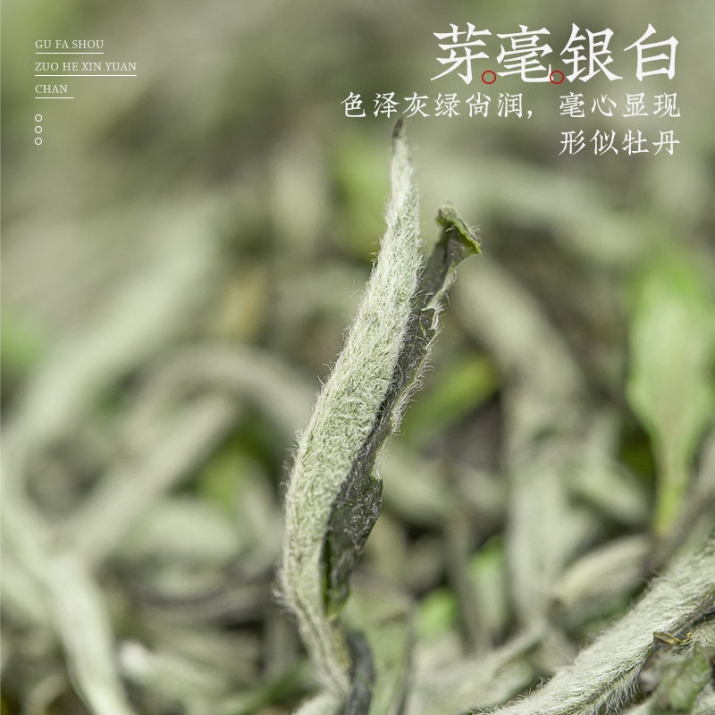 【中国直邮】 中闽峰州 特级花香白牡丹白茶 福鼎白茶正宗高山头采茶叶100g