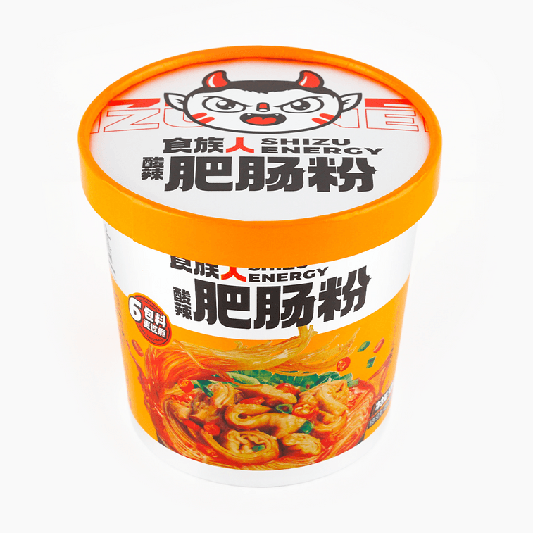 食族人 酸辣肥腸粉 沖泡即食米線 杯裝 145g 9