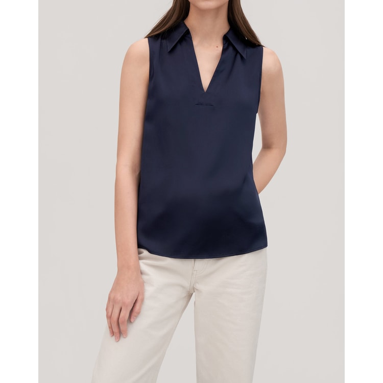 V Neck Sleeveless Shirt