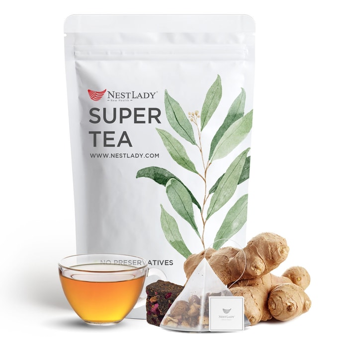 NESTLADY Brown Sugar Ginger Tea Warm Healthy Nourishing Tea Bags 18 Bags 180g