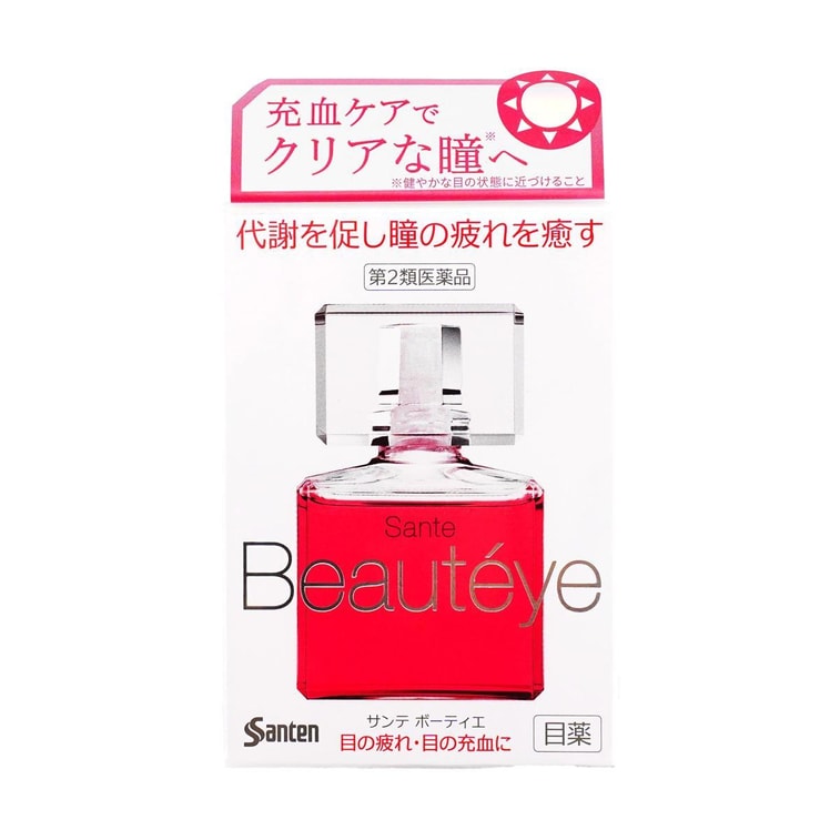 日本SANTEN参天制药 BEAUTEYE 促进代谢抗衰老去血丝抗疲劳眼药水 12ml 4