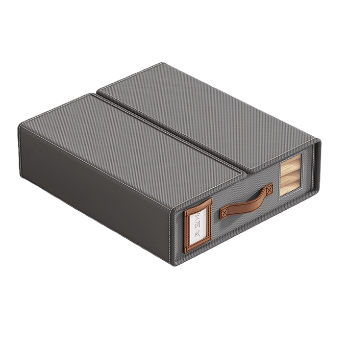  Bedding Storage Box Quad-Piece Storage Set Foldable Storage Box for Sheets and Covers Home Wardrobe Fabric Storage 1 Piece Gray