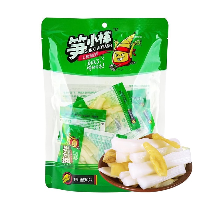 笋小样 山椒脆笋  泡椒笋尖 野山椒风味 418g【开袋即食】