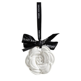 【中国直邮】 亲太太 山茶花香熏 香氛女生衣柜衣橱石膏香熏挂件车载香熏 白茶 1个