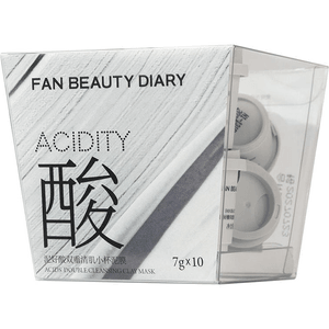 【中国直邮】 FAN BEAUTY DIARY 小杯白泥膜 涂抹式面膜 清洁控油 70g (7g*10)