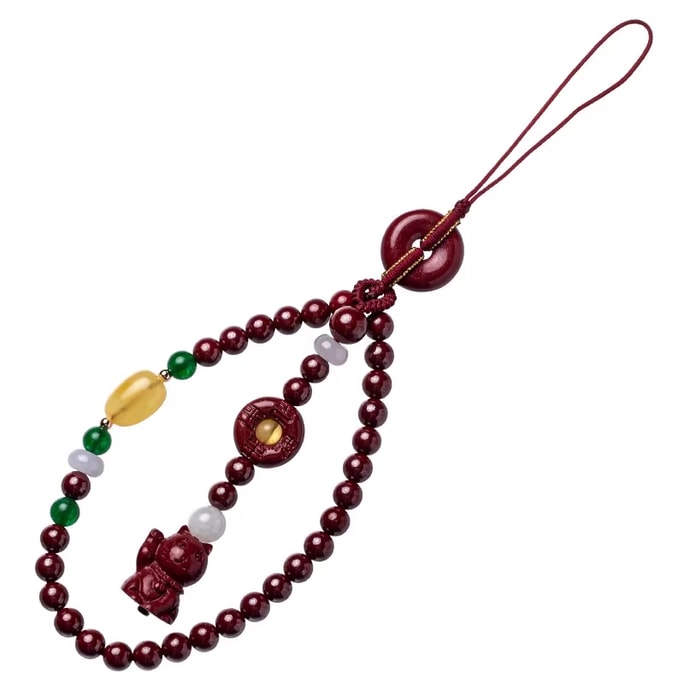 Lucky Peace Buckle Ancient Style Wristband Phone Anti Lost Charm Unisex