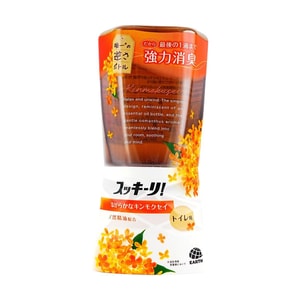 日本EARTH制药 厕所清香剂 强效消臭 持久清新 卫生间专用 明朗金木犀香型 400ml