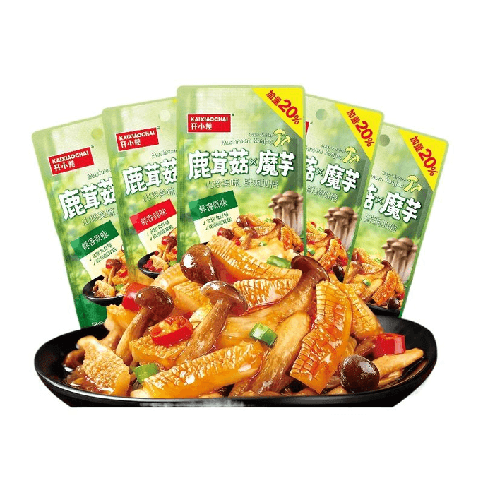 [중국 직배송] 매운 사슴뿔버섯 & 곤약맛, 18g x 10팩