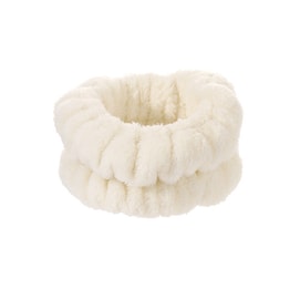 FaSoLa 洗脸手腕带 米白一双 吸水到袖口 运动擦汗手环 吸汗袖套 防湿袖