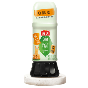 Oil & Vinegar Dressing, 0 Fat, Cold Salad Dressing, Light Fat-Reducing Seasoning Sauce, 225g*1 Bottle