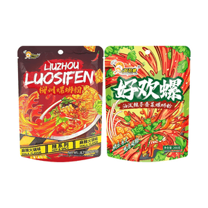好欢螺 螺蛳粉 油泼辣子香菜味 270g+麻辣火锅味 247g【2包组合装】【香辣CP,嗦粉停不下来!】